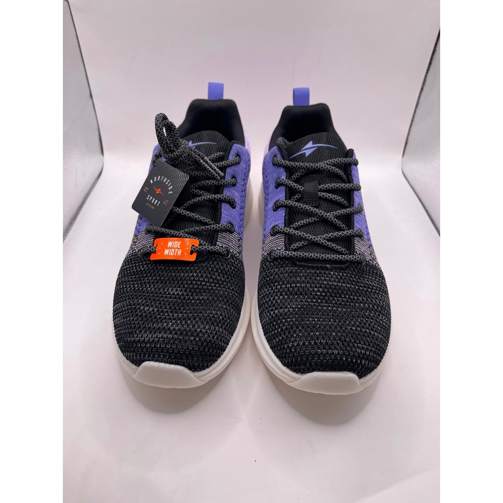 Northside Sport Amble Womens 10 EE Wide Width Sneakers Black Purple